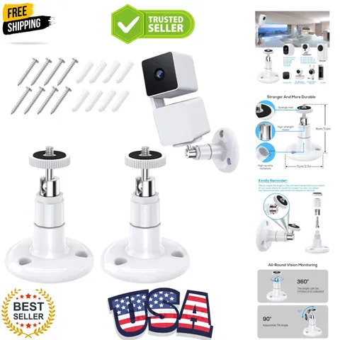 Wall Mount Compatible with Wyze Cam Pan V3 & Wyze Cam V4/V3 & Wyze Cam Outdoo...