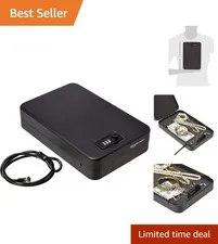 Large Portable Safe with Combination Lock for Documents and Jewelry