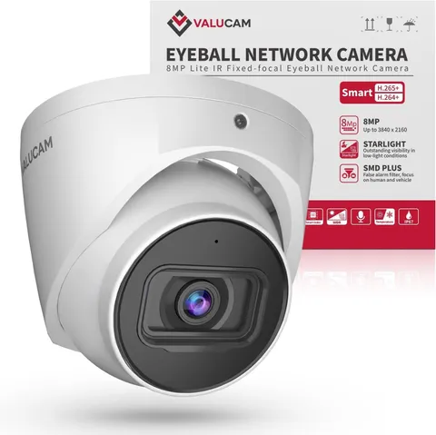 8MP IP , DMSS/SmartPSS Lite, 4K PoE Turret Outdoor Starlight with Mic Audio, ...