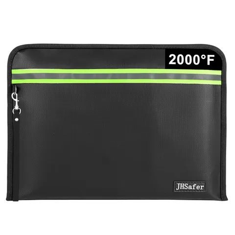 15x11 Inch Fireproof Document Money Bag Waterproof Zipper Insulated Safe