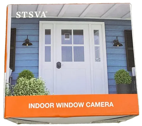 3MP 2K Window Security Camera,2.4G&5G WiFi IndoorCamera w/ Color Night STSVA-019