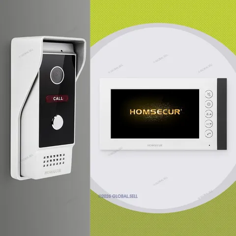 HOMSECUR 7" Video Door Phone Intercom Doorbell Door Unlock Monitoring Security