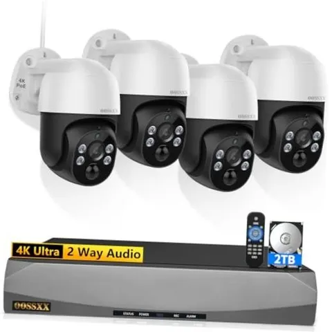 (2026 New) 4K PTZ PoE Wired Security Camera System Outdoor Surveillance | 8CH