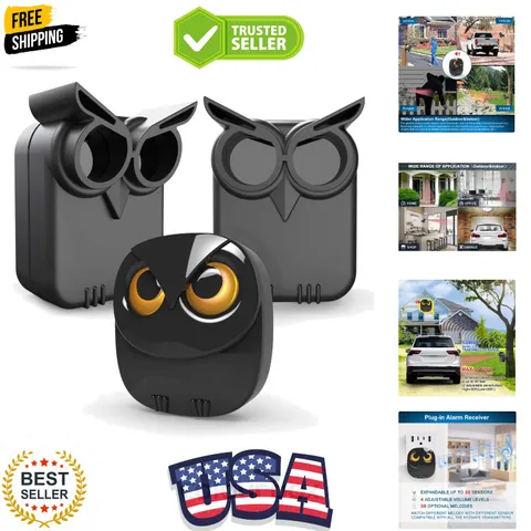 Driveway Alarm- 1/2 Mile Long Range Motion Sensor- 1 Receiver+2 Sensors | Wir...