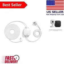 13ft Weather Resistant Power Adapter for Mini Series & Outdoor Devices - White