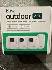 New BLINK OUTDOOR 2K+ WIRELESS SECURITY CAMERA 3 CAMERA SYSTEM