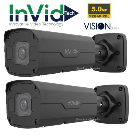 2 InVid Vision 5 MP IP Bullet Camera Auto-Focus VIS-P5BXIRA27135NHB Black