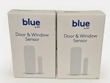 LOT OF 2 SINGLE BLUE BY ADT DOOR AND WINDOWS SENSOR FOR HOME SECURITY SSH1R0-29
