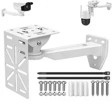 Aluminum Wall Mount for Cameras with L-Shaped Adapter - Heavy-Duty Indoor/Out...