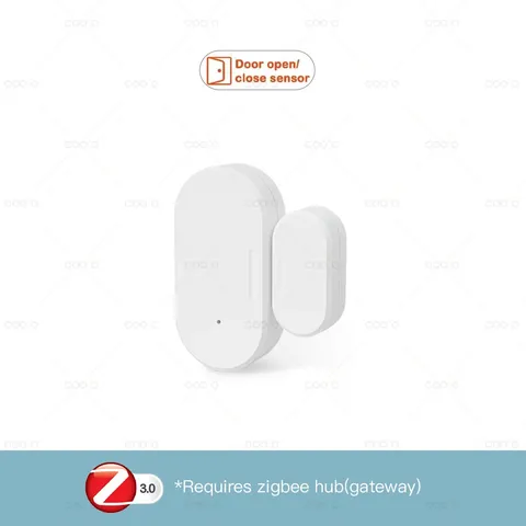 Zigbee Window Door Sensor Wireless Magnetic with Lux Vibration Detect Open Close