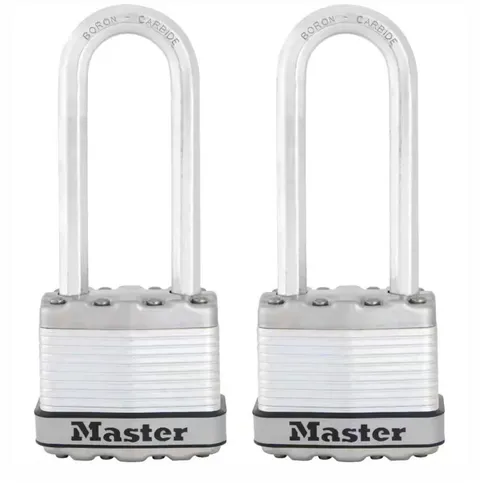 2 Pack Magnum Heavy Duty Weather-Resistant Padlock with Key - Ultimate Safeguard
