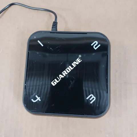 Guardline Wireless Driveway Alarm Receiver 4-Zone Security Monitor Black Silver