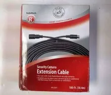 "NEW" RadioShack 49-2541 100Ft security camera extension cable.