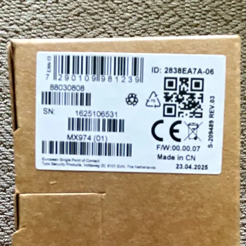 Johnson Controls MX974 Addressable Mirror PIR Motion Sensor, Wired Indoor, White