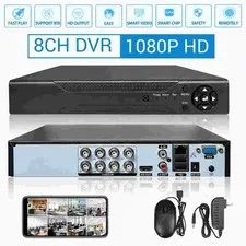 1080P Smart CCTV DVR 4/8 Channel HD Digital Video Recorder; No HDD Included