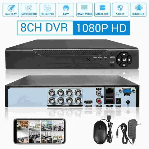 1080P Smart CCTV DVR 4/8 Channel HD Digital Video Recorder; No HDD Included
