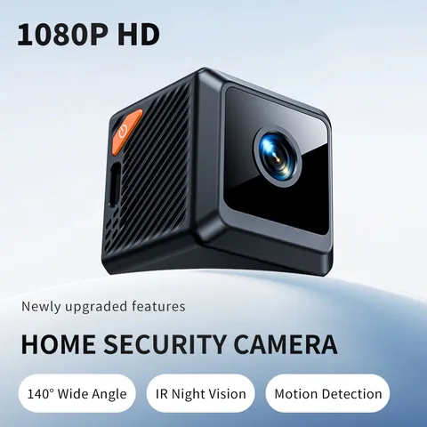 W02 140° Wide Angle Mini Camera 1080P HD Camera with IR Night Vision Camera