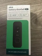 Blink Wireless Video Doorbell 2K HD Battery Camera Alexa Compatible Brand New