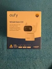 eufy by ANKER Security Wired Cam C31 360° Pan Tilt Camera Outdoor Indoor