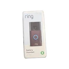 Ring Video Doorbell Battery HD Video Satin Nickel Wireless NEW SEALED