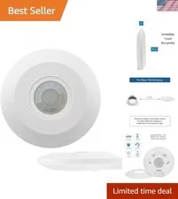 Ultra-Slim Motion Sensor Light Switch - 1-Inch Design, Universal Fit