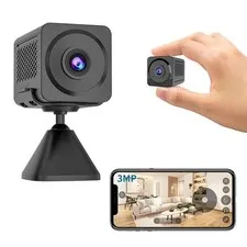 2K Security Camera, Built-in Battery, Low-Light Full-Color Night Vision, Moti...