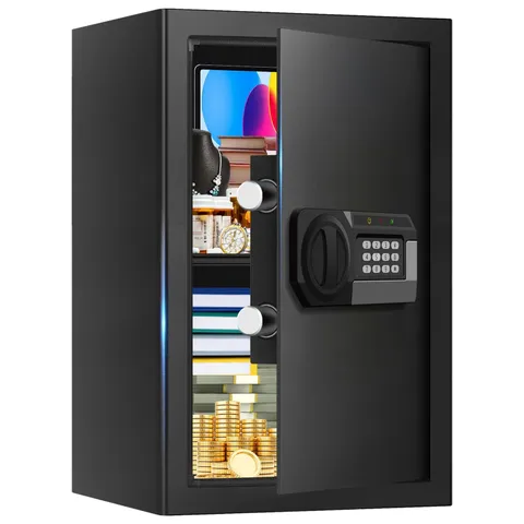3.4 Cub Large Safes for Home Use Fire and Water Proof, Anti-Theft Digital Securi