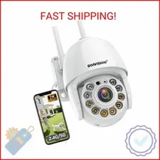 BOAVISION 2K Security Camera Outdoor, Wireless WiFi IP Camera Home Security Syst