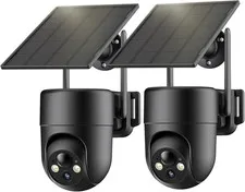 ELYSOO Security Cameras Wireless Outdoor, 2K Color Night Vision, Solar Camera Ou