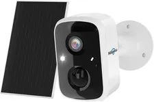 Solar Security Cameras Wireless Outdoor, Battery Powered 3K 4MP Surveillance Ind
