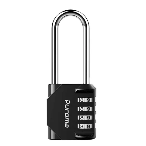 Combination Lock 4 Digit Long Shackle Padlock Outdoor Waterproof Heavy Duty