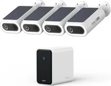 AOSU 4K Solar Security Cameras Wireless Outdoor, 32GB storage, no subscription