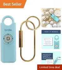 She’s Birdie–The  Personal Safety Alarm for Women by Women–Loud Siren, Strobe...