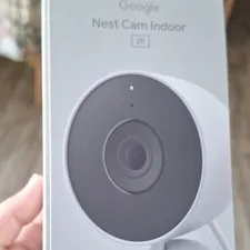 Google Nest Nest Cam Indoor 2K Wired/Wi‑Fi Night Vision Indoor White