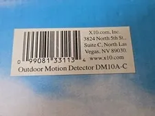 X10 Outdoor Motion Detector  DM10A-C New X-10