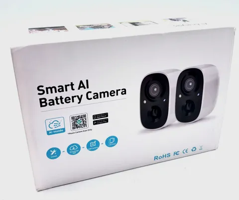 Smart AI Security Camera Battery Powered Motion Detection New