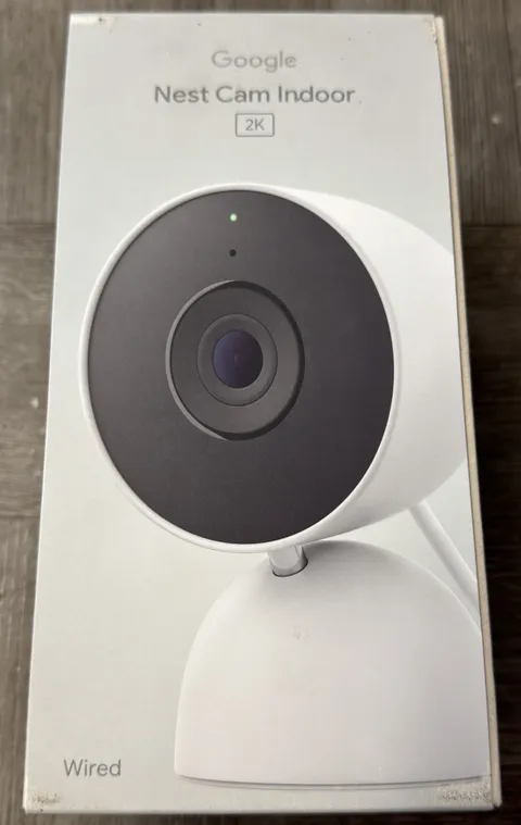 Google Nest Cam Indoor 2K (Wired, 3rd Gen) Snow #GA09973-US (NEW/SEALED)