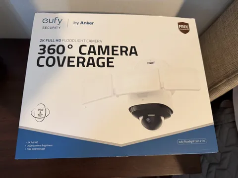 NEW eufy Floodlight Cam 2 Pro FHD Outdoor Wired Security Camera 360 Coverage