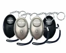 Personal Alarm keychain for WOMEN/KIDS siren 140 DB LOUD & LED light (4 PACK)