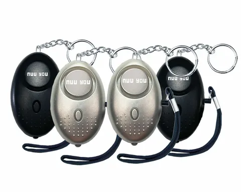 Personal Alarm keychain for WOMEN/KIDS siren 140 DB LOUD & LED light (4 PACK)