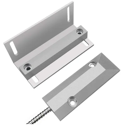 Heavy Duty Wired Alarm Garage Door Magnetic Contacts Switch NC with Adjustabl...