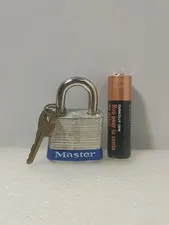 Master Lock ~ 1-1/8" No. 7 Padlock  w/  1ct. Key 