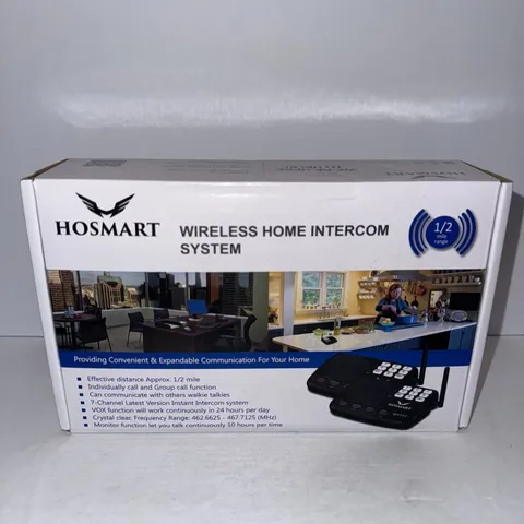 Hosmart HY777 787 Wireless Intercom System with 1/2 Mile Long Range & 7-Channel