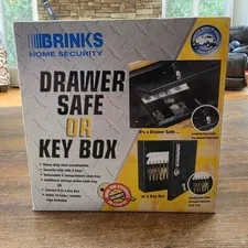 Brinks Home Security Drawer Safe Or Key Bix New Model 4010 6.8"×6.8"×2.8"