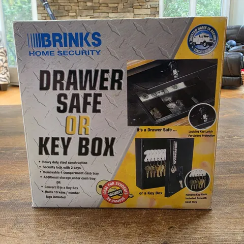 Brinks Home Security Drawer Safe Or Key Bix New Model 4010 6.8"×6.8"×2.8"