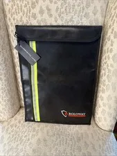 ROLOWAY Fireproof Document Bag (15.5 x 11.5 inch) with 2 Pockets and 5200℉ Al...