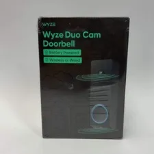 New Wyze Duo Cam Doorbell Camera Black WDCDOBL