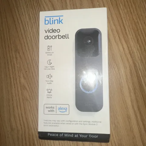 Blink Video Doorbell Security Camera New In Box