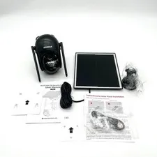 Sehmua 4G LTE Pan Tilt Solar Home Security Camera w/Spotlight Model S40