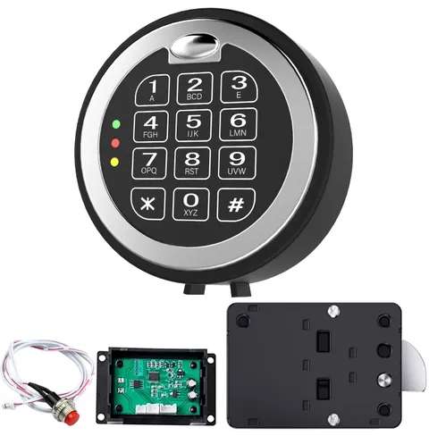 Fireproof Gun Safe Lock Replacement with Swing Bolt Lock, 5 User Code and 1 M...